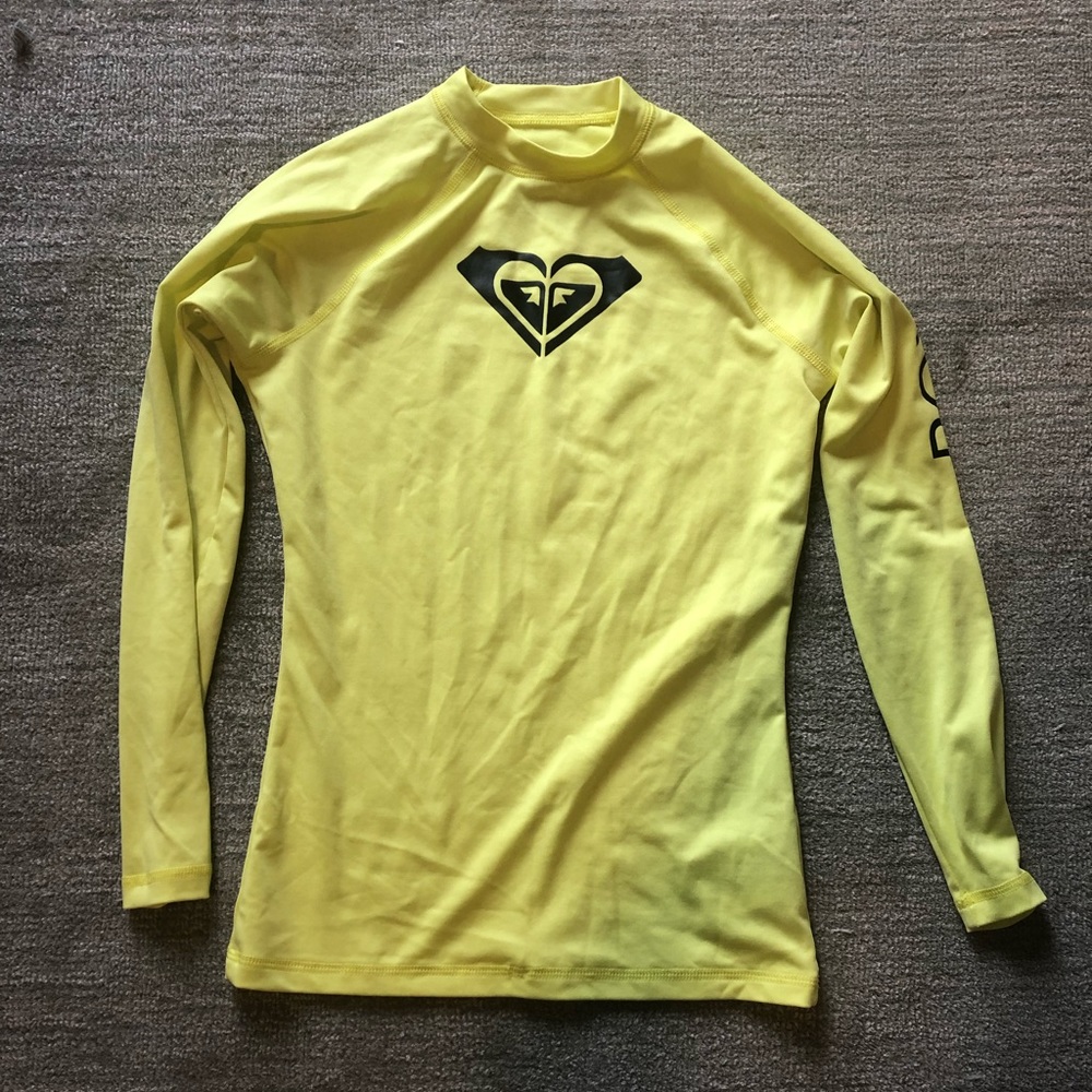 Roxy rash Guard Log Sleeve swim shirt SPF50